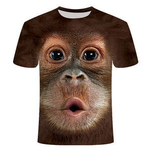 3D Printed Funny Monkey T-Shirt