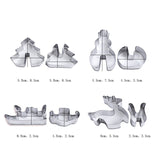 8pcs Stainless Steel 3D Christmas Cookie Cutter