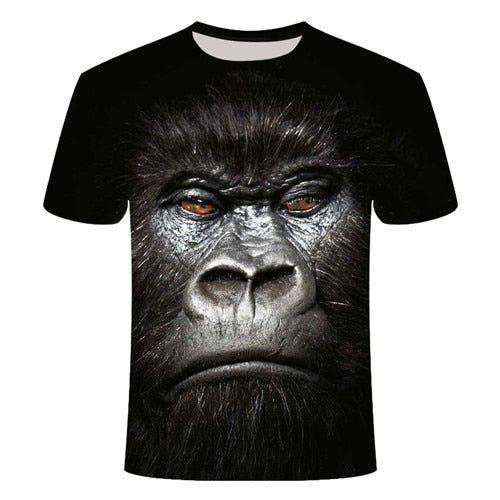 3D Printed Funny Monkey T-Shirt