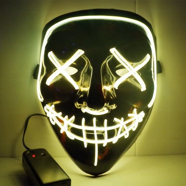 Halloween Party & Rave Glow Mask