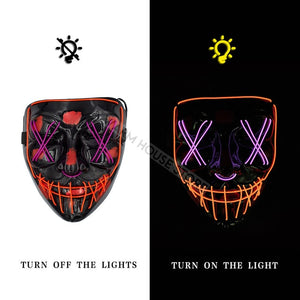 Halloween Party & Rave Glow Mask