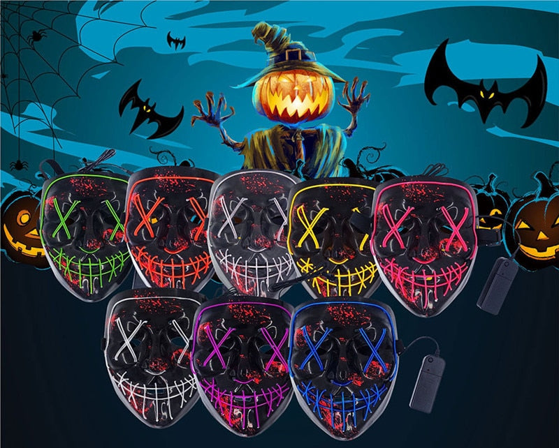 Halloween Party & Rave Glow Mask