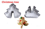 8pcs Stainless Steel 3D Christmas Cookie Cutter