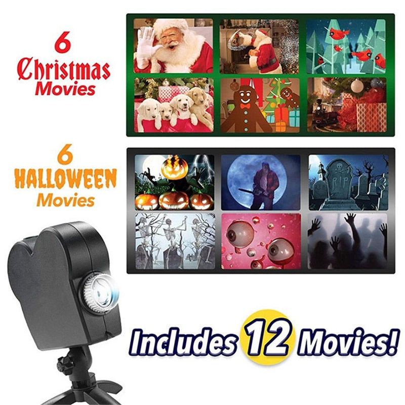 Halloween & Christmas Window Projector